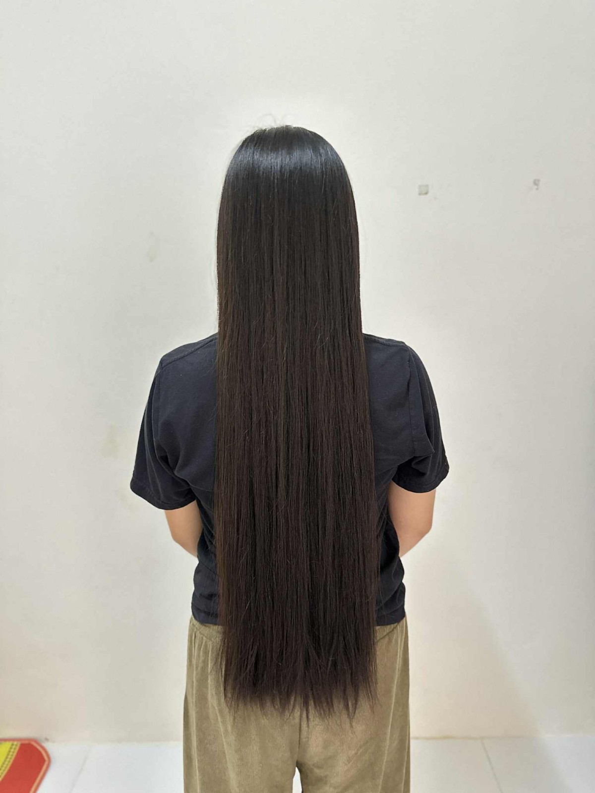 18″ 91g Virgin Natural Black Human Hair Ponytail Unprocessed A116