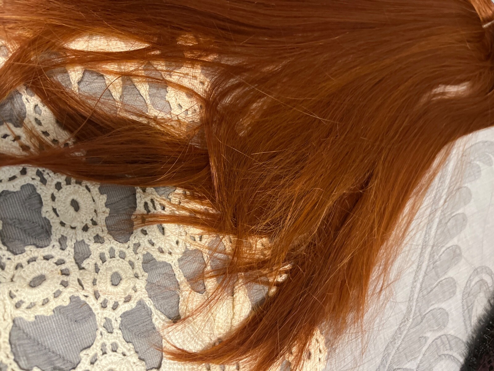 red synthetic 19 inch 4 clip extension