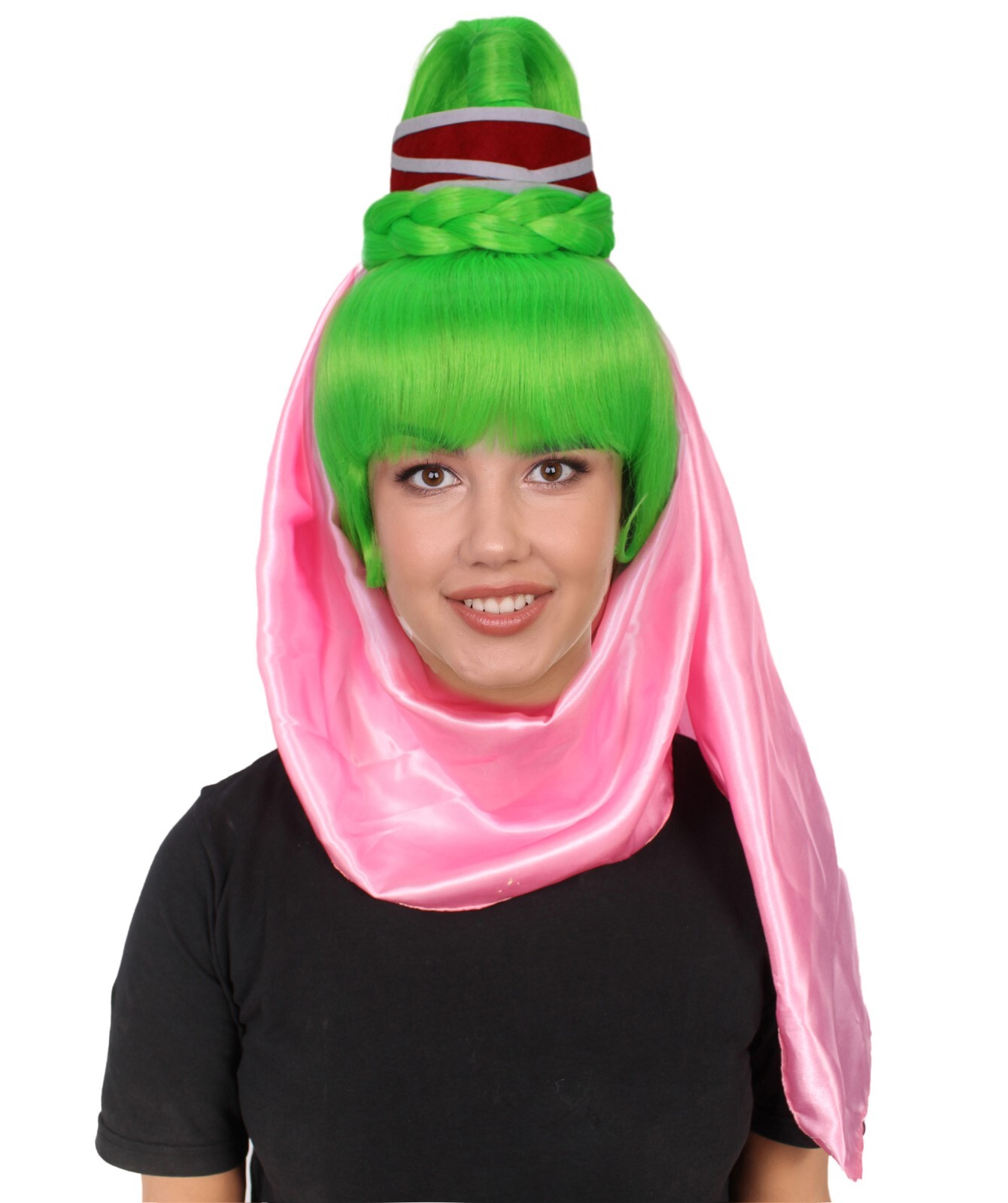 Adult Women’s 60s American Sitcom Multi Colors Genie Wig, HW-6988A