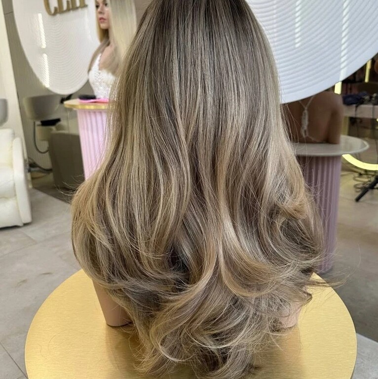 Ombre Brown 100% Human Hair Wig Pre Plucked 13×4 Lace Front Wig for Women