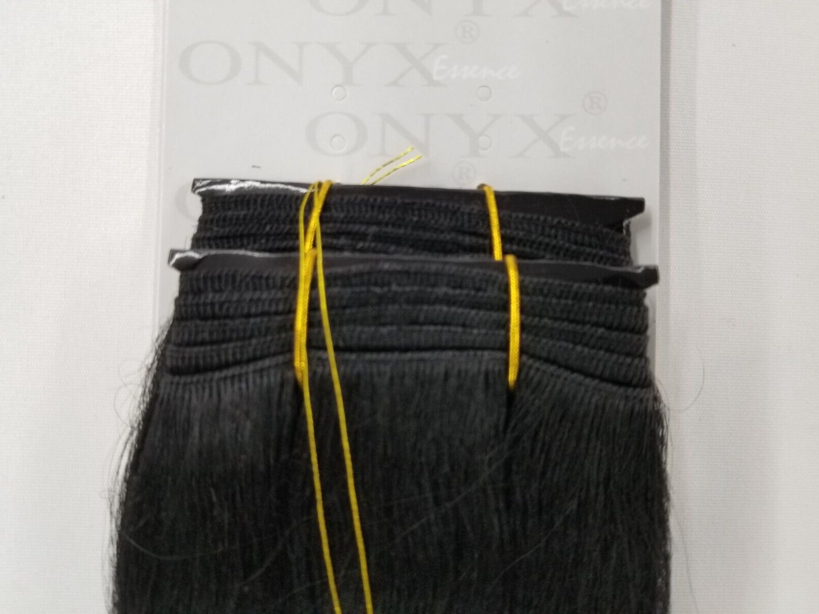 ONYX Black Diamond 100% Human Hair Natural Essence Yaki Weave Extension 18″