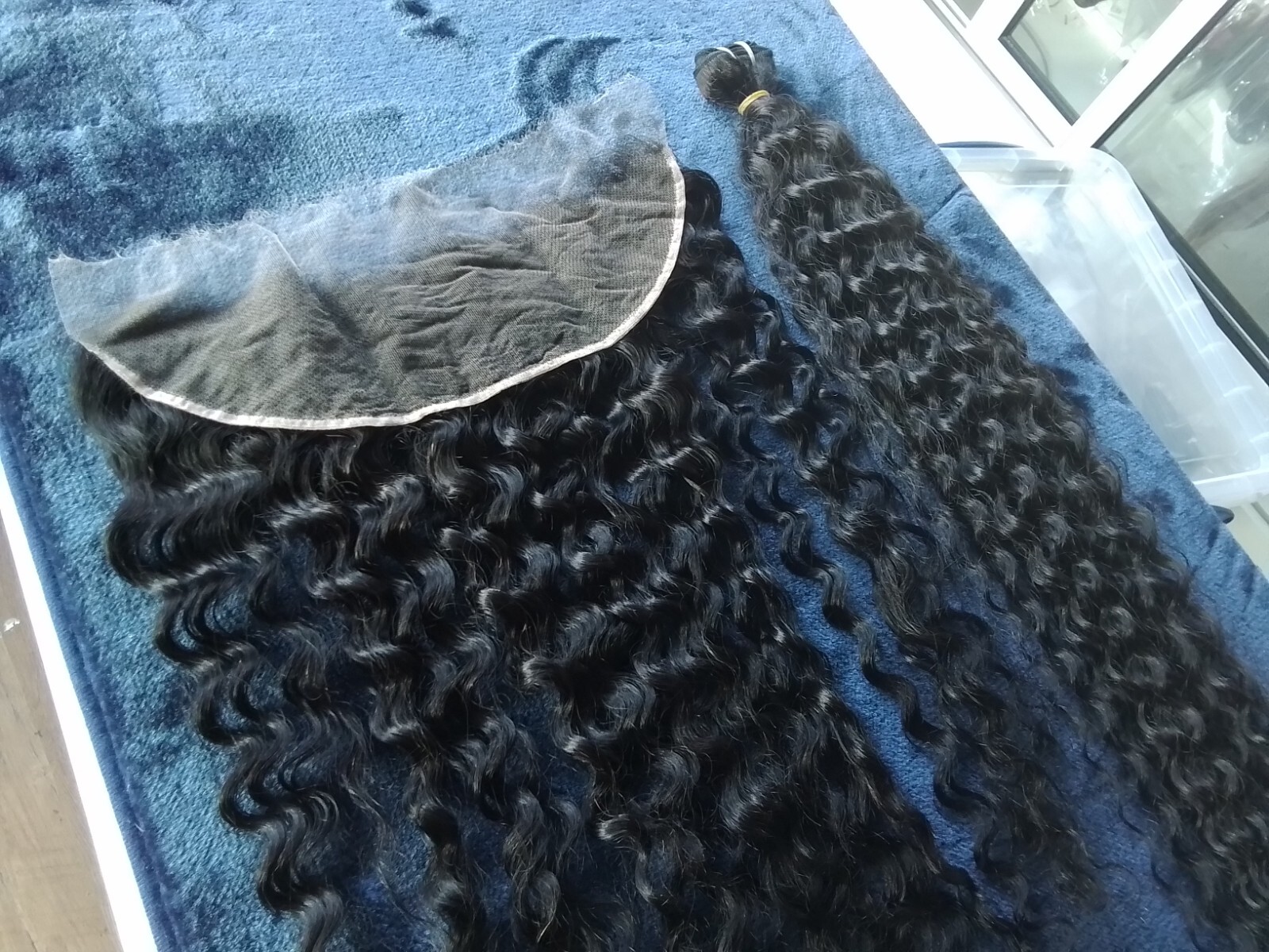 12A BRAZILIAN RAW VIRGIN HUMAN HAIR WATER WAVE BUNDLES 32+24INCH 13X4 HD FRONTAL