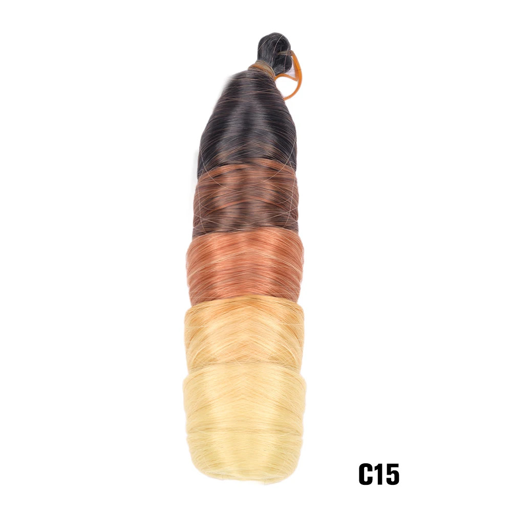 Pre Stretched 24Inch Synthetic Loose Wave French Curls Braiding Hair Extensions
