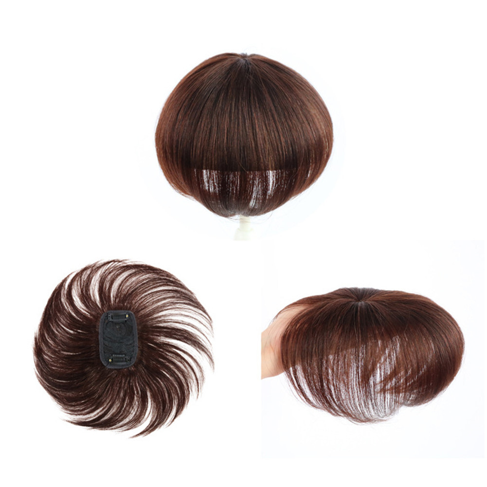 Short Straight Clip in Hair Top Hairpiece for Women Thinning Hair Hair 7x10cm