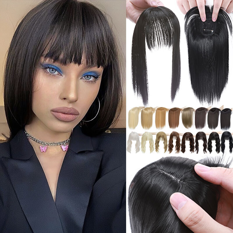 CLEARANCE Women Clip In Hair Topper Toupee Wigs Hairpiece 100% Natural Straight