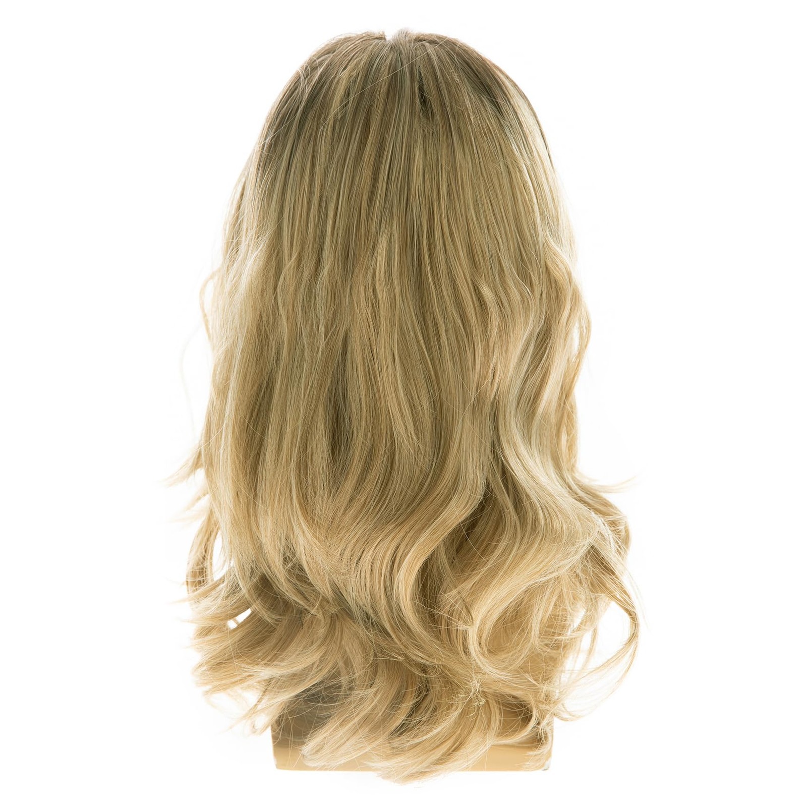 Baruisi Long Blonde Wigs for Men Synthetic Layered Wavy 22.5 Inch, blonde