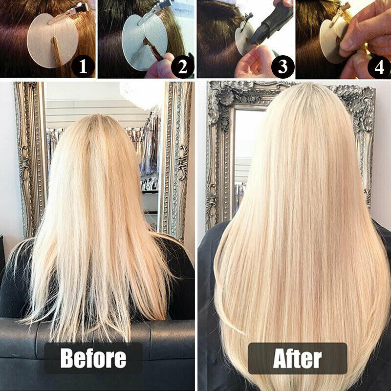 Keratin U Tip Human Hair Extensions Fusion Bonded Nail Tip DoubleDrawn Remy Hair