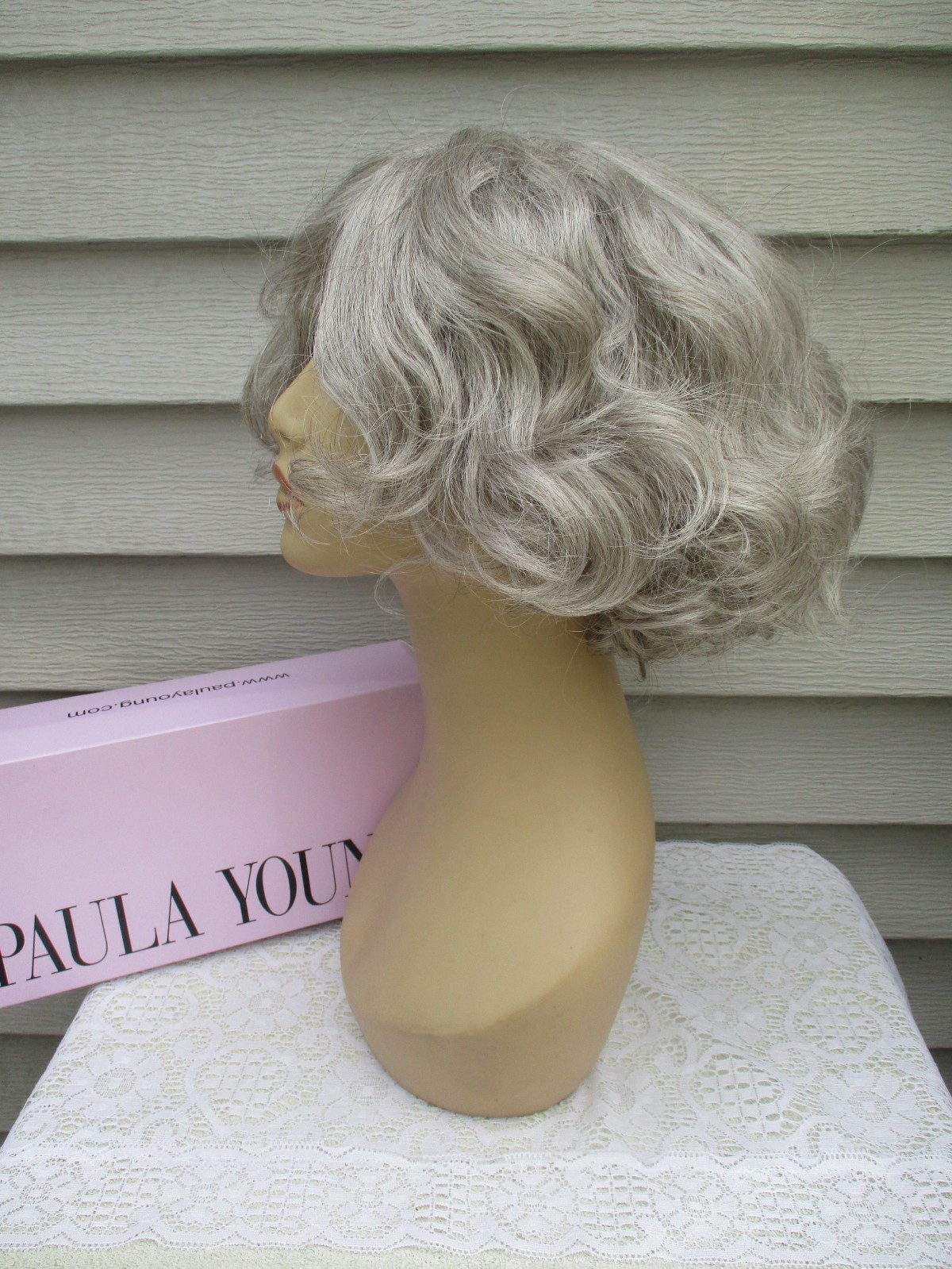 Paula Young Wig MERYL Color #56 SILVER Gray Mid Length Style PLEASE READ