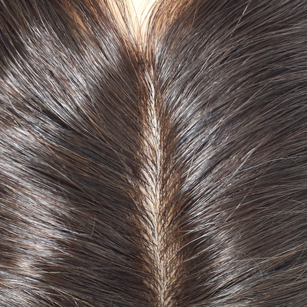 Mens Toupee Human Hair Systems Full Poly Thin Skin Hair Piece Replacement System