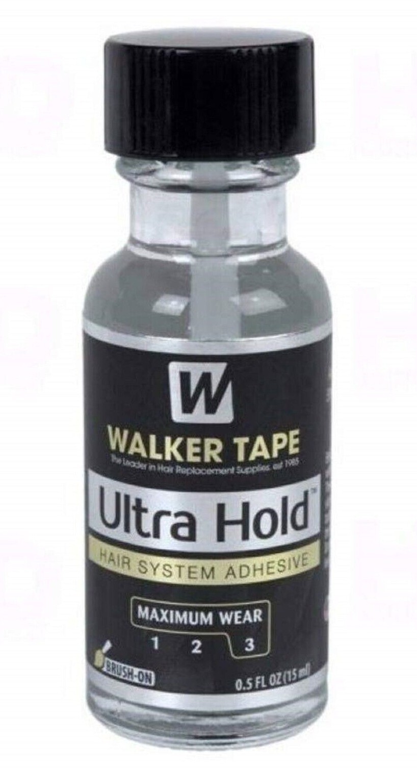 WALKER ULTRA HOLD LACE WIG ADHESIVE GLUE BRUSH – ON 0.5 OZ BOTTLE – NEW
