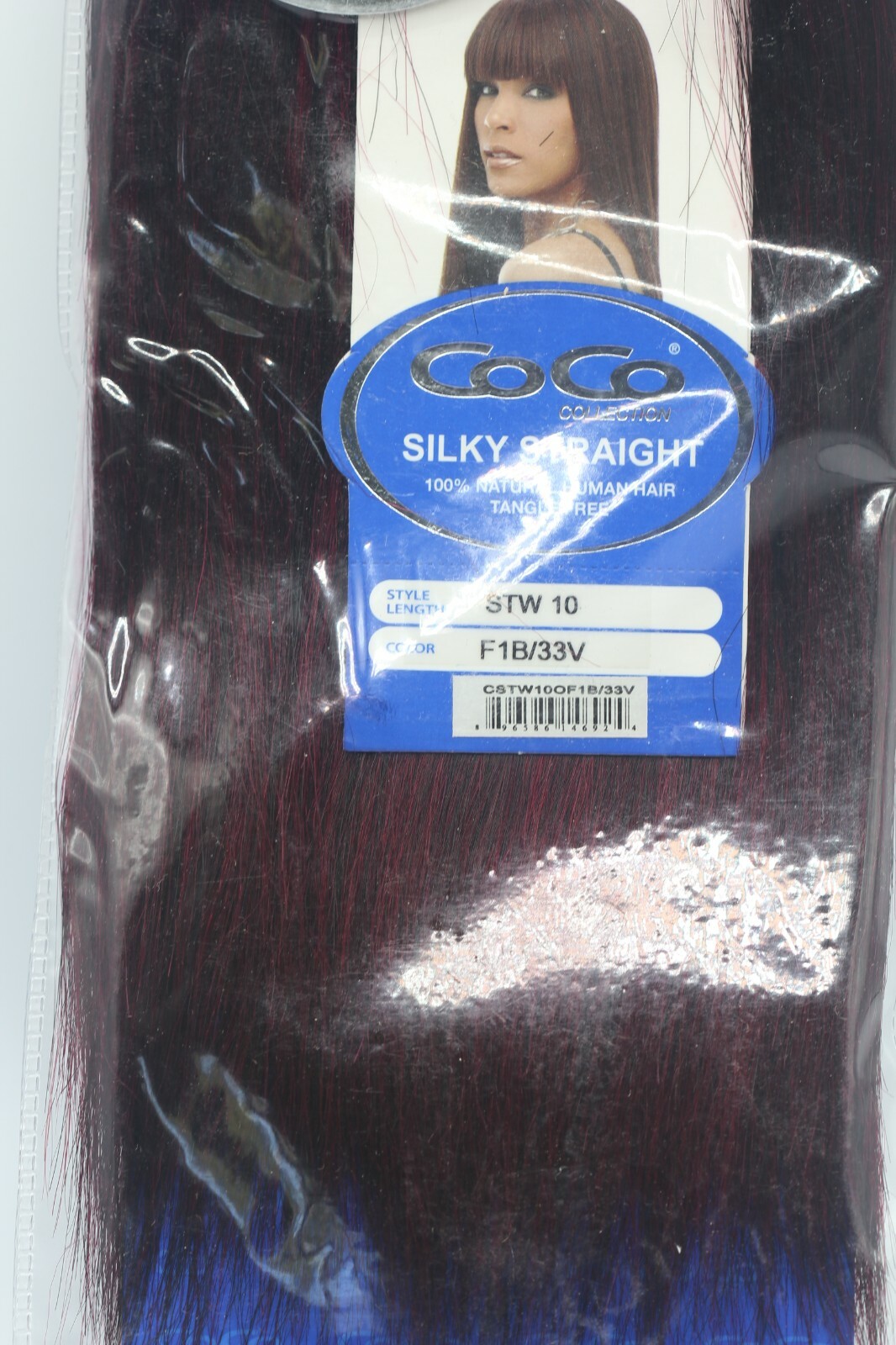 CoCo Tangle Free 100% Natural Human Hair Silky Straight STW10/F1B/33V ~ H8