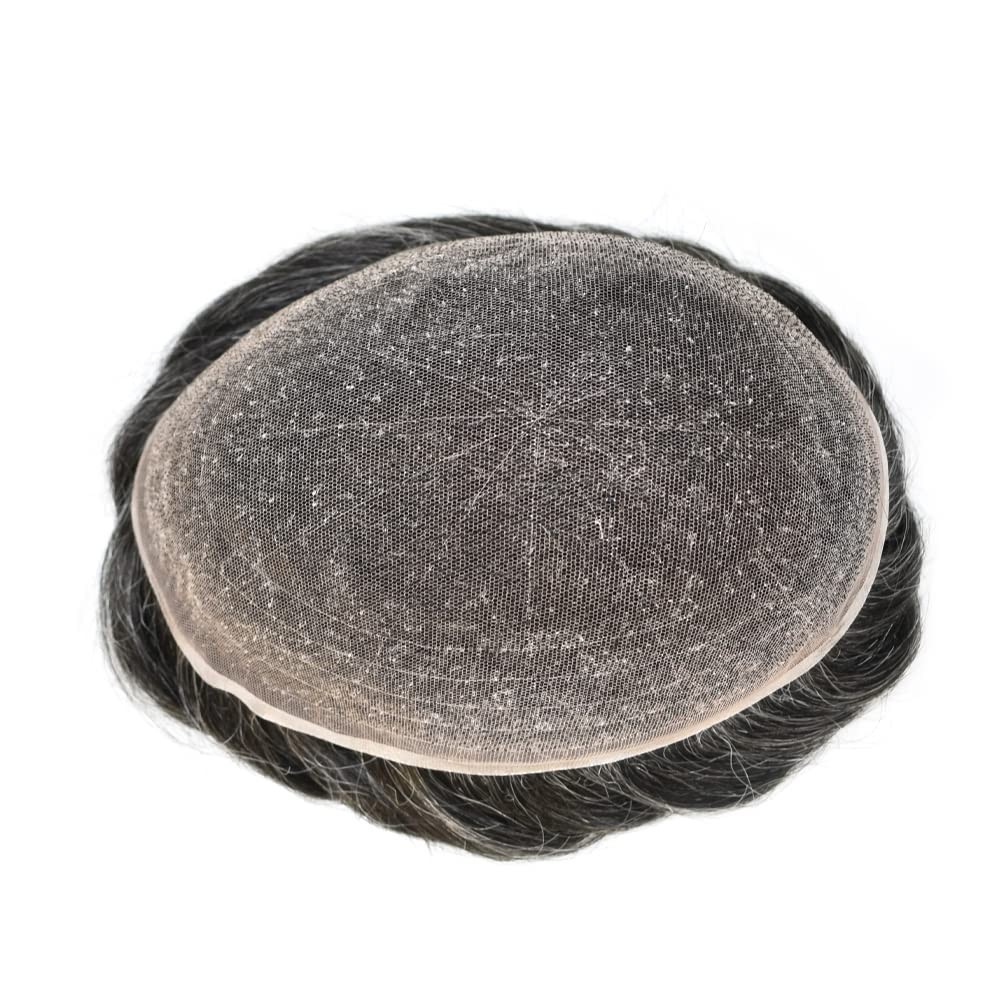 Full French Lace Hair Replacement System For Man Swiss Lace Men Toupee LACE