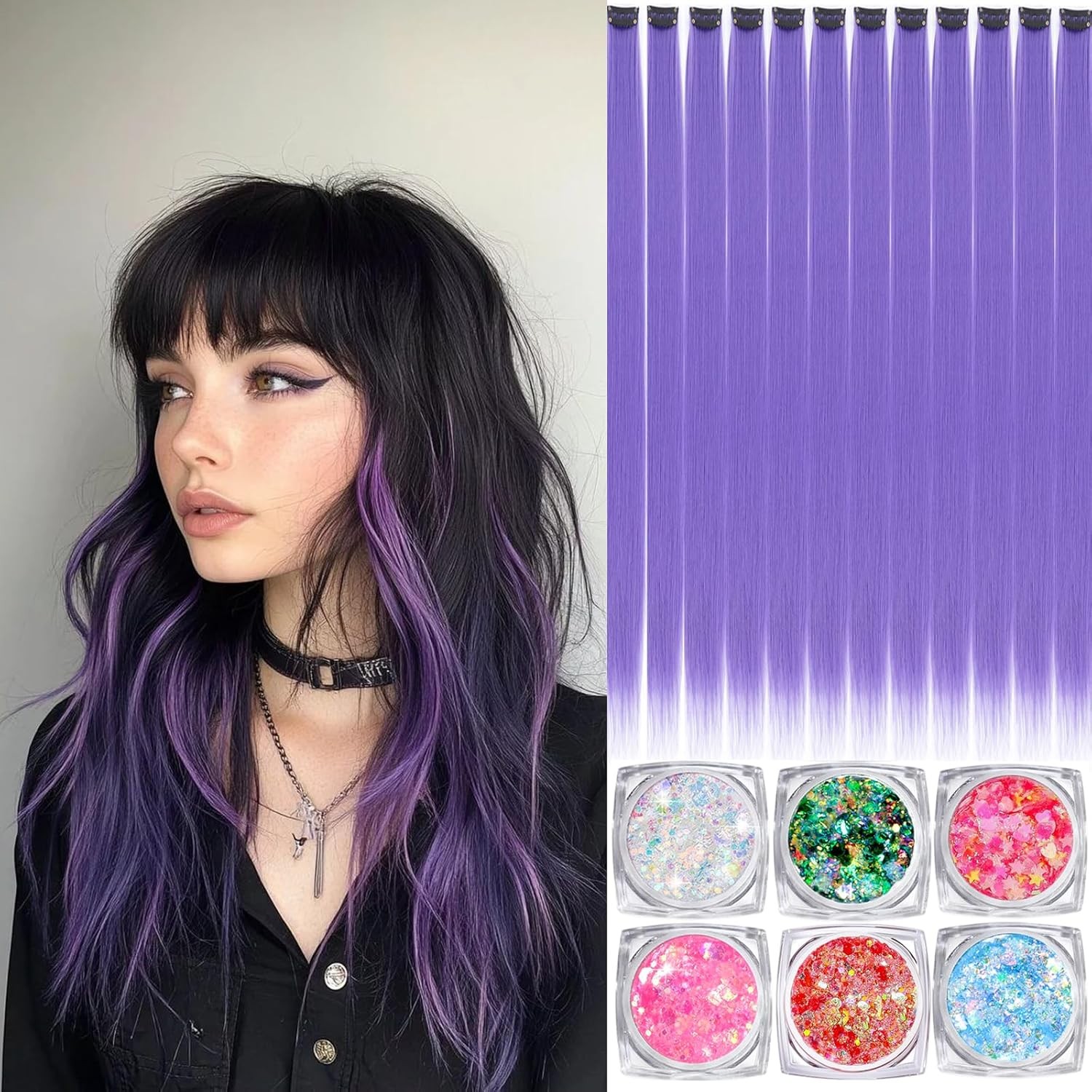 Colored 22 Inch Straight Body Wave Face Hair Clip in Extensions Near Me