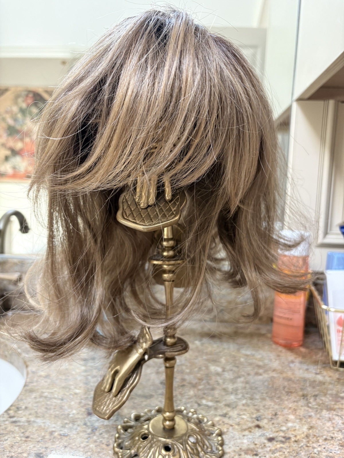 MAKING WAVES Topper ENVY, Toasted Sesame, Trimmed, Lace Front, Pre-owned
