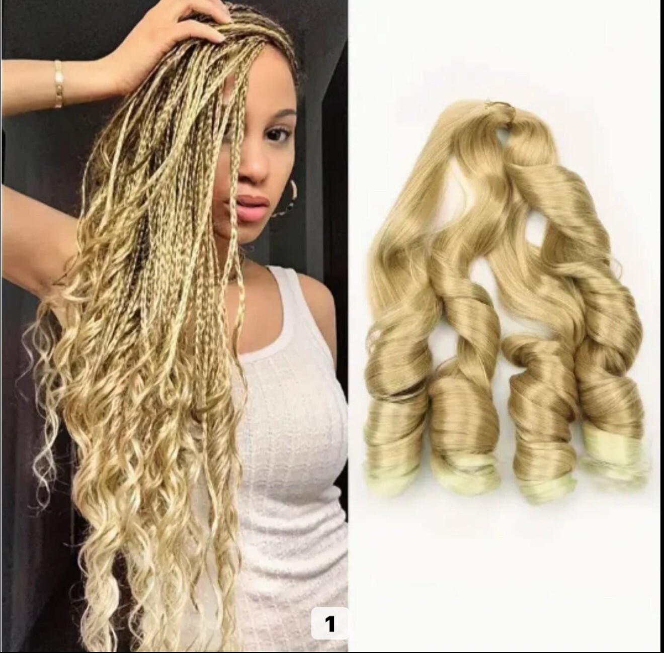 French Curl Braiding Hair