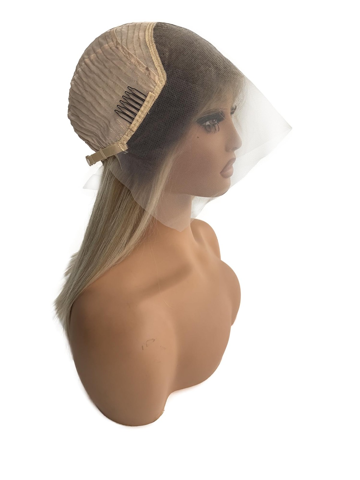 Smartinnov 13X6 Glueless Ombre Bob Wigs Human Hair Balayage Blonde Lace Front