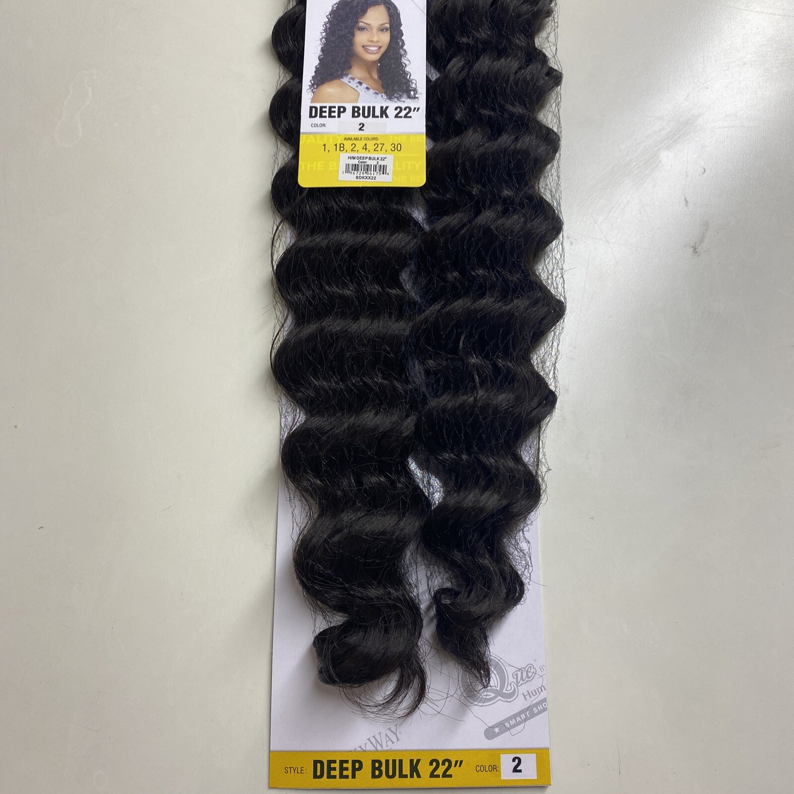MILKY_WAY QUE HUMAN HAIR_MASTER MIX_DEEP_BULK_22″_#2