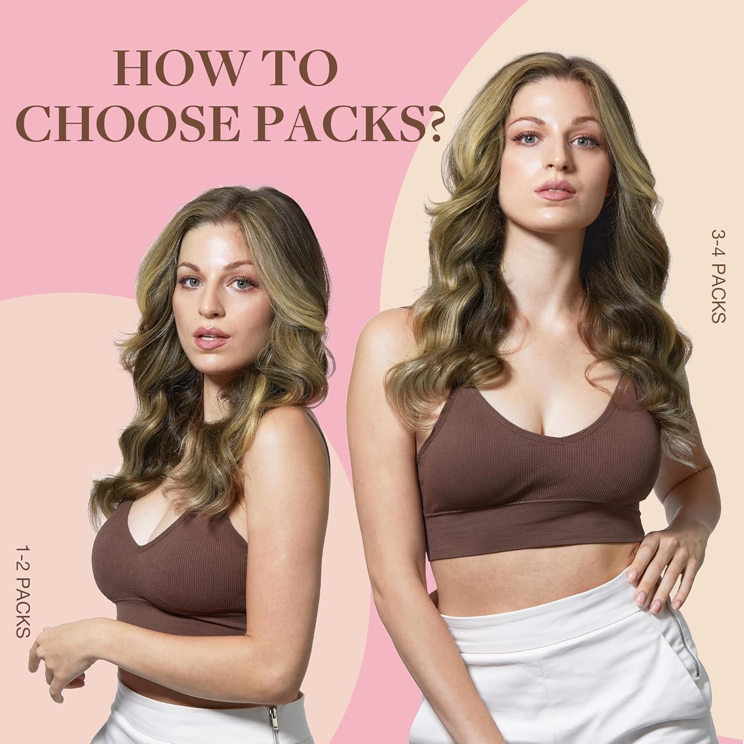 Human Hair Tape In Extensions 20in Balayage Brown to Blonde Thick Ends Full L…