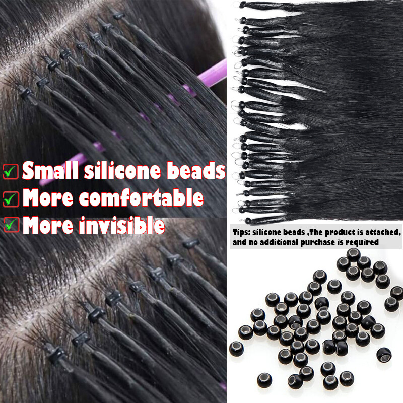 Blonde Nano Ring Remy Human Hair Extensions Pre-Bonded Fusion Keratin Thick 150S