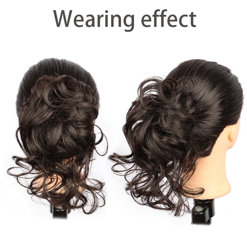 Hair Claw Clip Short Ponytail Hair Extensions DIY Bendable Metals Messy Bun