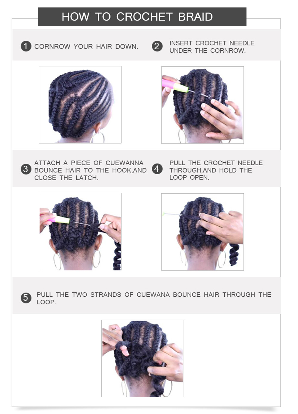 24″ Deep Curly Wave Crochet Braids Water Wave Curl Twsit Braiding Hair Extension