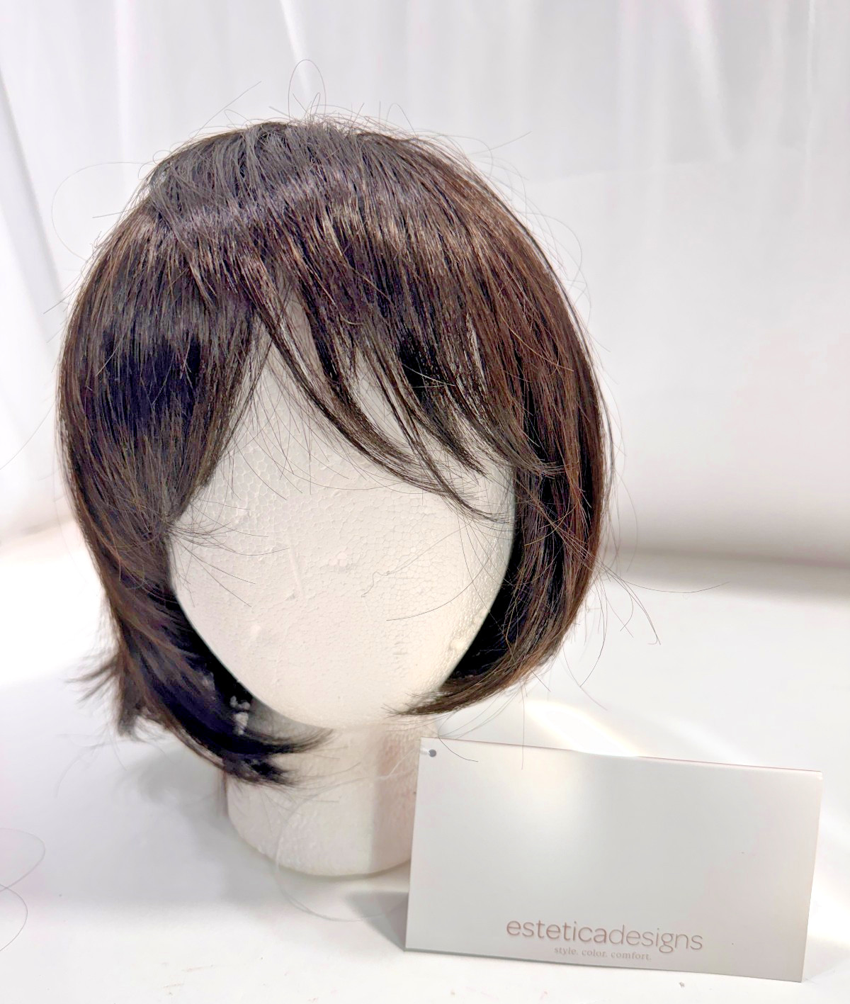 Estetica Designs Wig Petite Charm Stretch Cap R2/4 Dark Brown