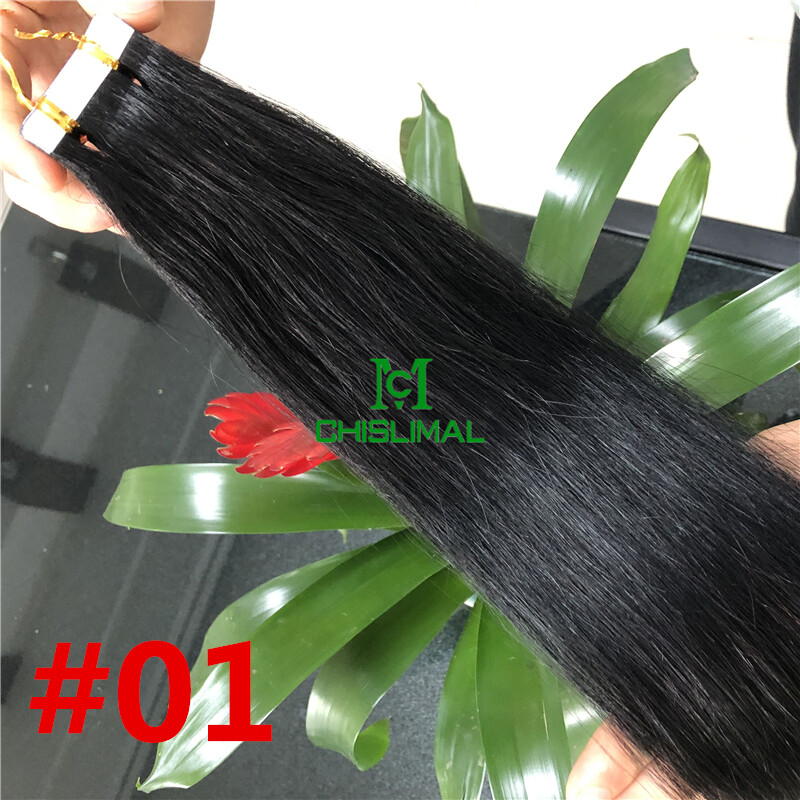 16″18″20″22″26″ 8A Tape In Remy Human Hair Extensions Seamless Skin Weave Hair