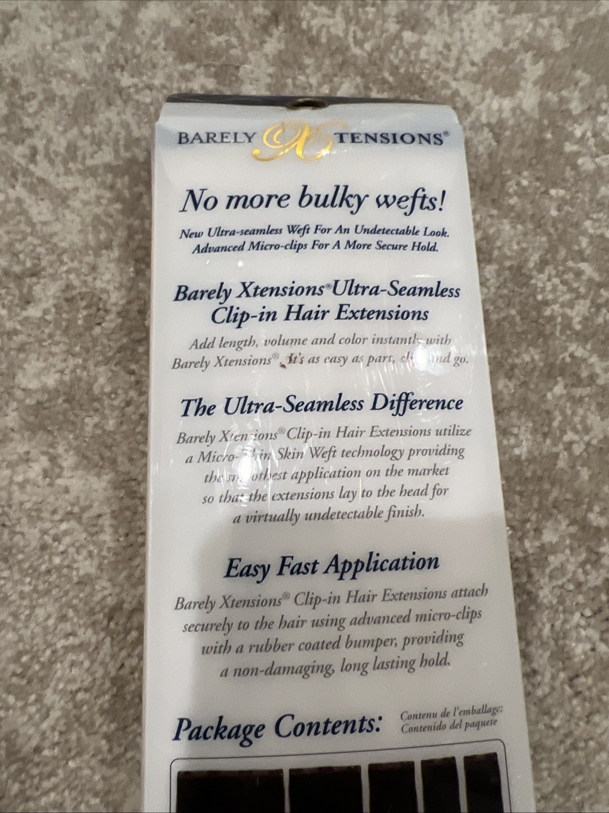 Barely Xtensions Ultra Seamless Clip In Hair Extensions Blonde Frost 18 “