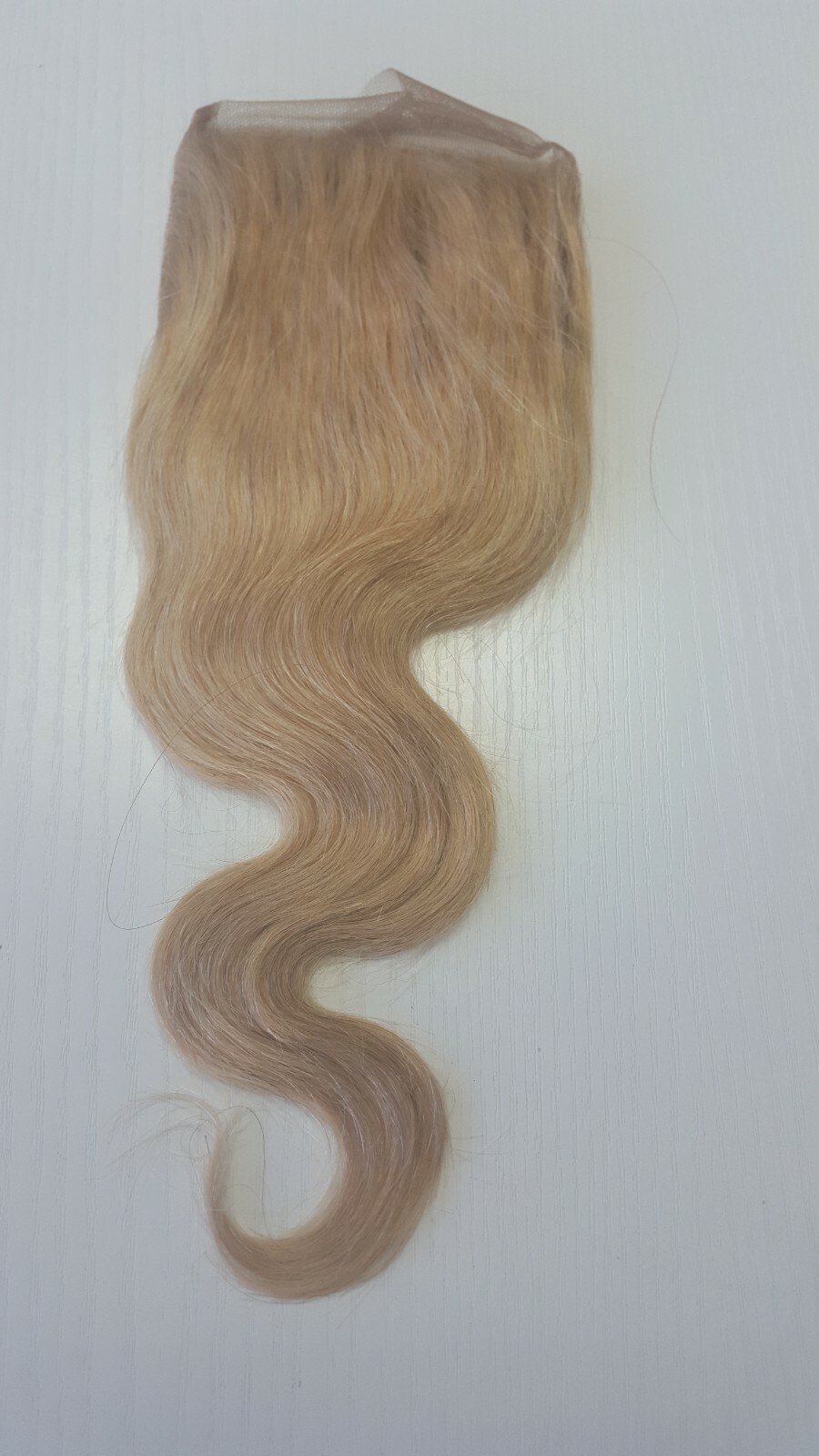 12INCH Brazilian Virgin Human Hair BODYWAVE Lace Closure ASH BLONDE 27/613 PIANO
