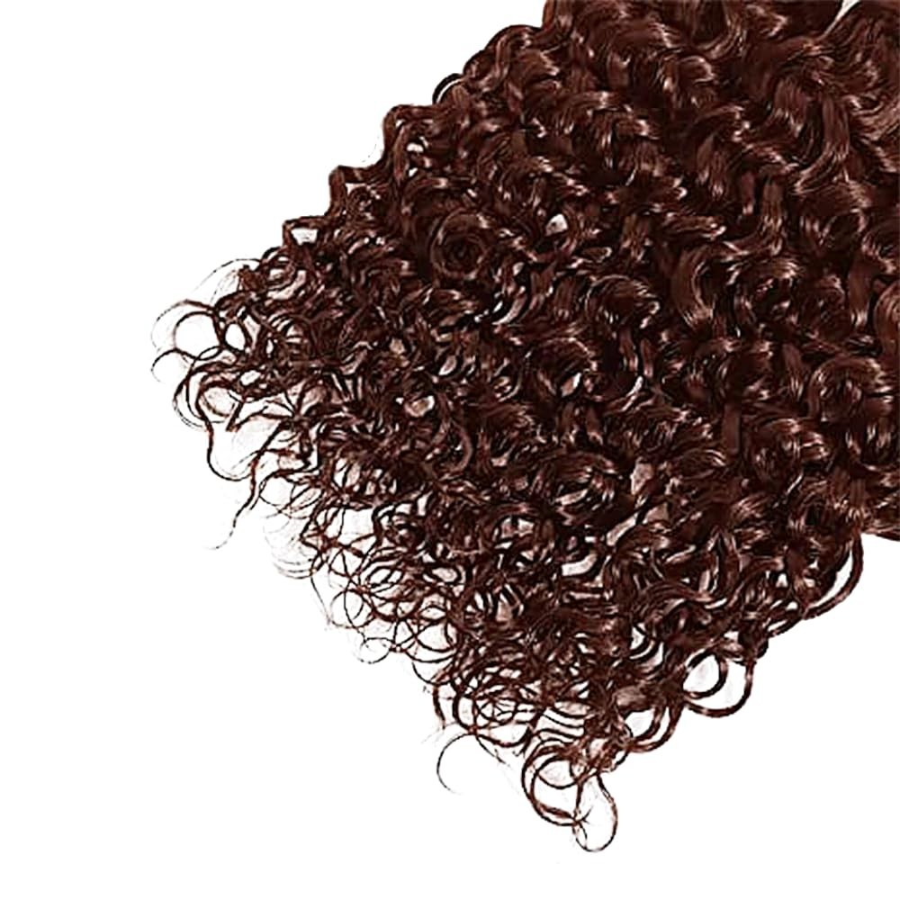 18-22 Inch Chocolate Brown Water Wave Human Hair Bundles – Wet & Wavy Extensions
