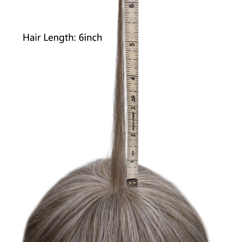 Mens Toupee Human Hair Piece Full Poly Thin Skin Men Hair Replacement Systems