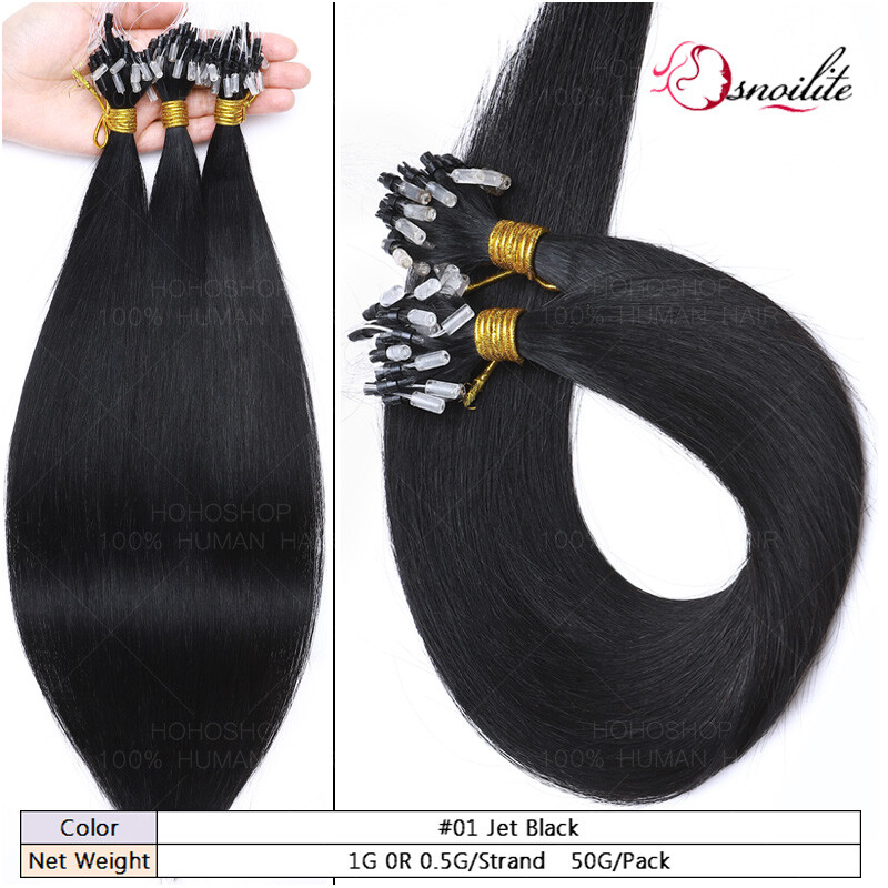 300S Micro Loop Ring Pre Bonded NANO I Tip 100% Remy Human Hair Extensions Ombre