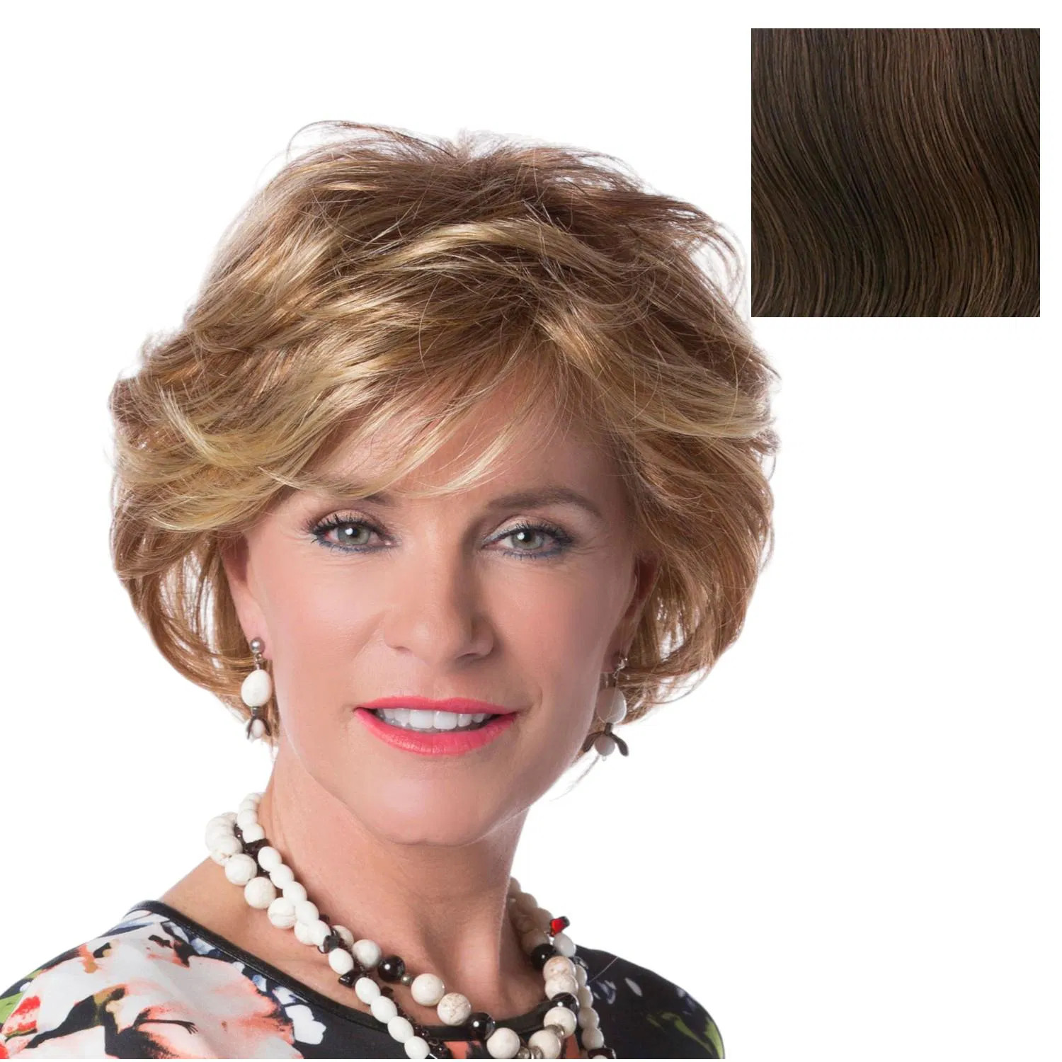 Toni Brattin Stunning Bob Styled Wig Medium Brown