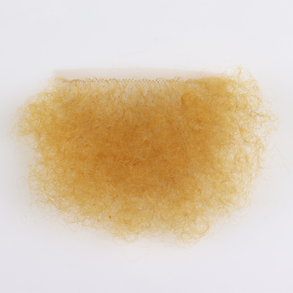 Fake Pubic Hair One Piece Silicone Doll Wig High Temperature Wire Beard