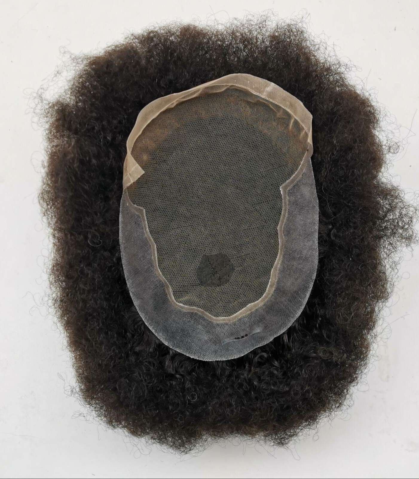 YANAHAIR Afro Toupee for Men hair piece Mens Human Hair System Q6 Swiss Lace 4mm