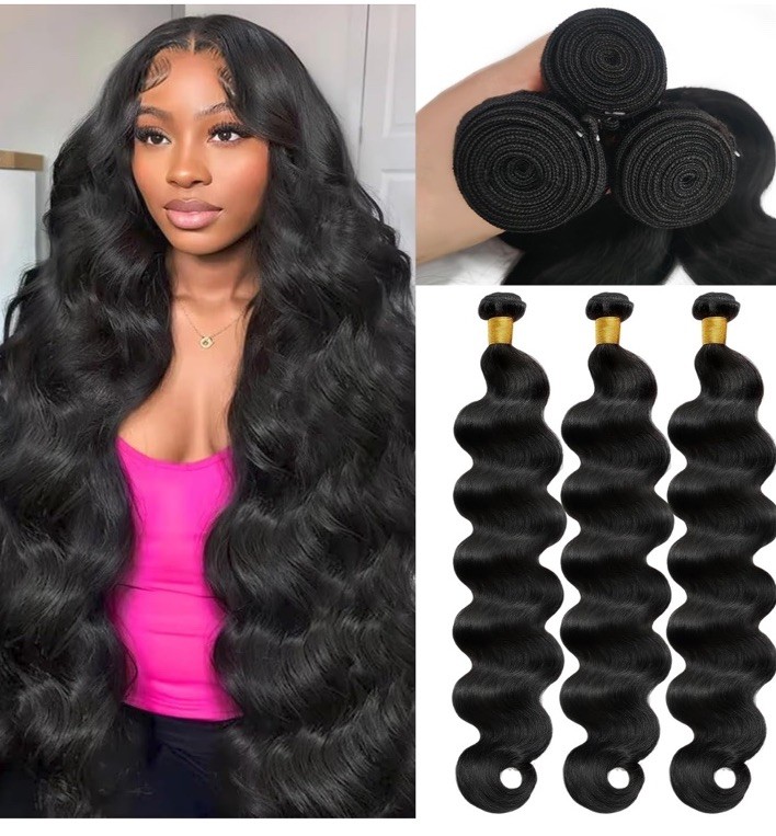 26 28 30 Inch Body Wave Bundles Human Hair 100% Unprocessed 12A Brazilian Vir