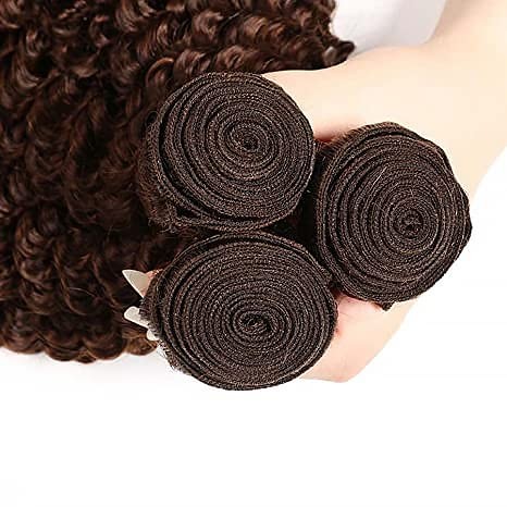 Raivide Dark Brown Bundle Color 4 Water Wave Human Hair Bundles 32 32 32 Inch