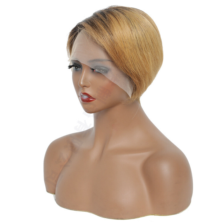 Pixie Cut Wigs for Black Women Human Hair Short Pixie Cut L Part Lace Front Wigs