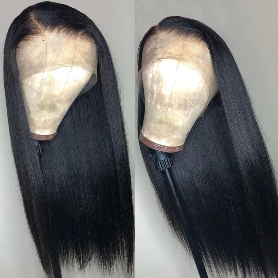 Brand New Wicca Fashion Human Hair Lace Front Wig Size20″ Natural Color Black A3