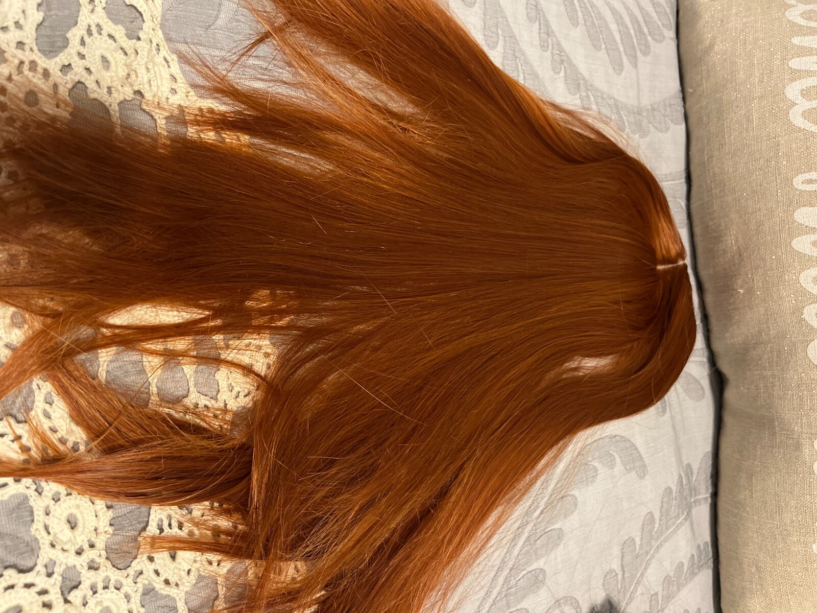 red synthetic 19 inch 4 clip extension