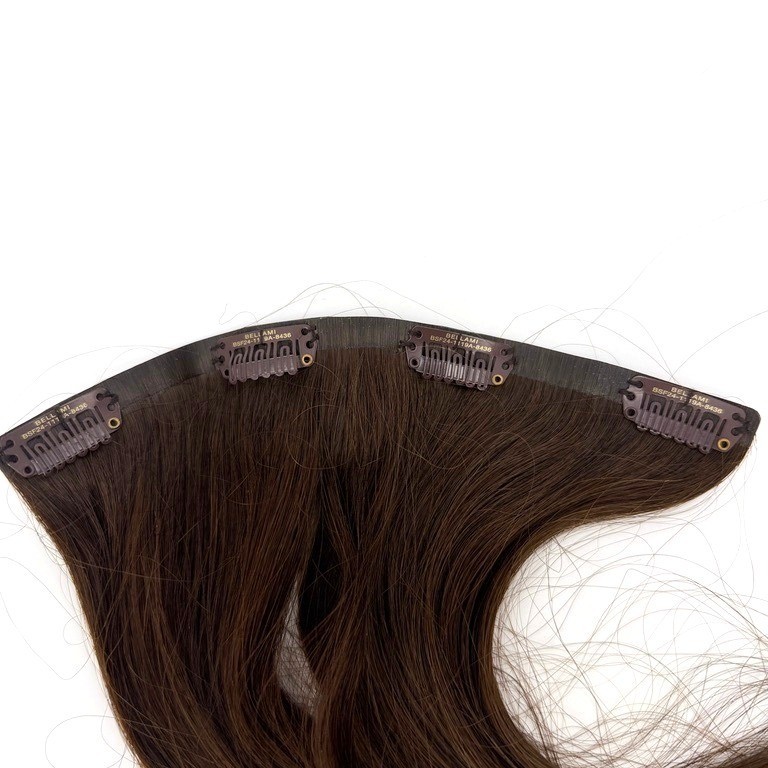 Bellami Silk Seam Volumizing Weft Walnut Brown #3 22″ 55g New Open Box