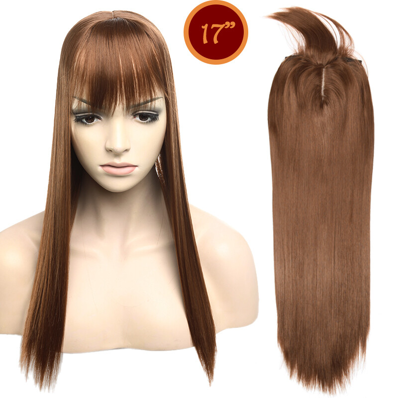 Black Brown Blonde Women Silk Base Topper For Human Hair Top Piece Natural Line