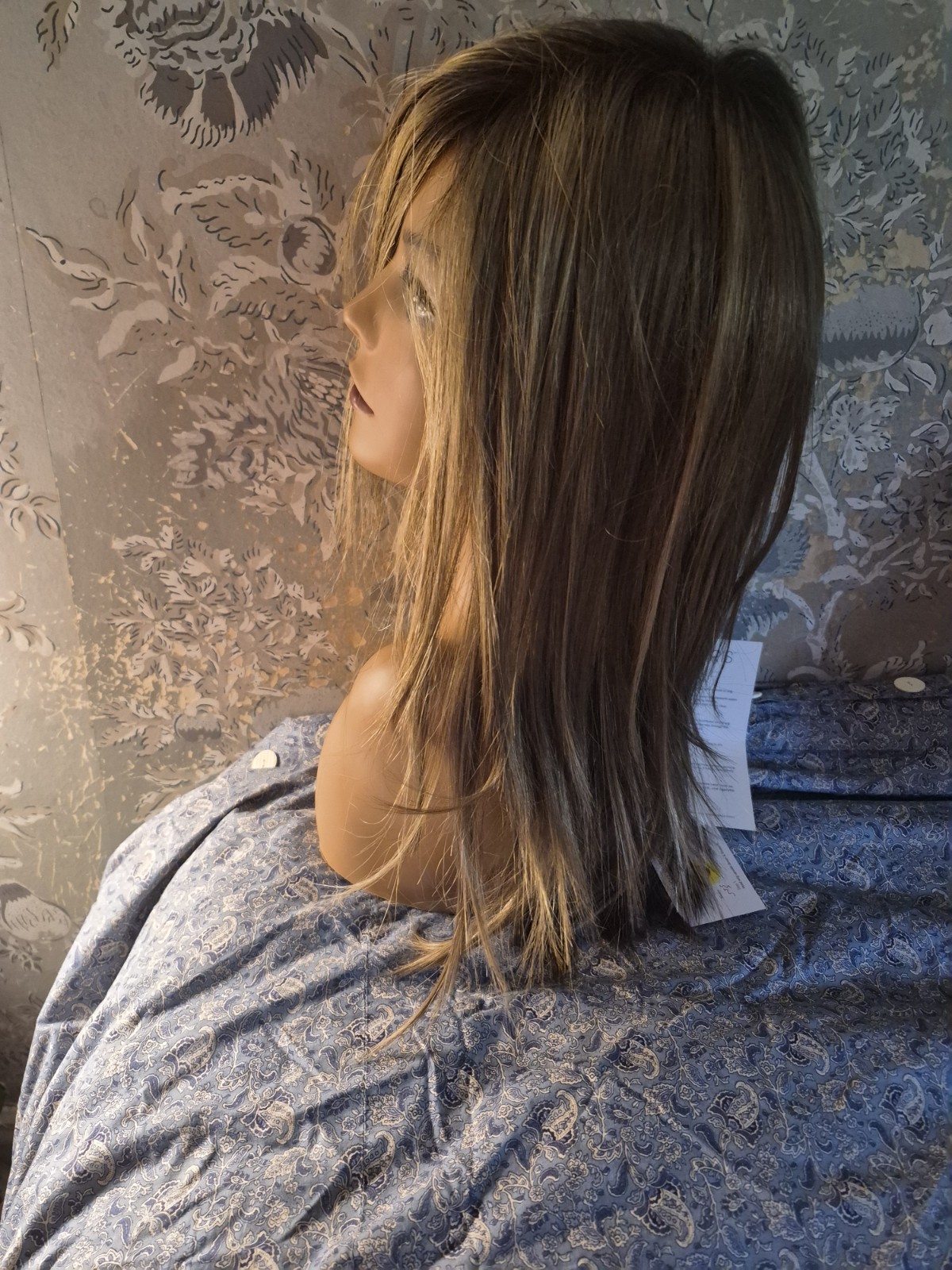 Rene of Paris Nolan Lace Front Straight Layered Synthetic Wig Mochaccino-R NEW