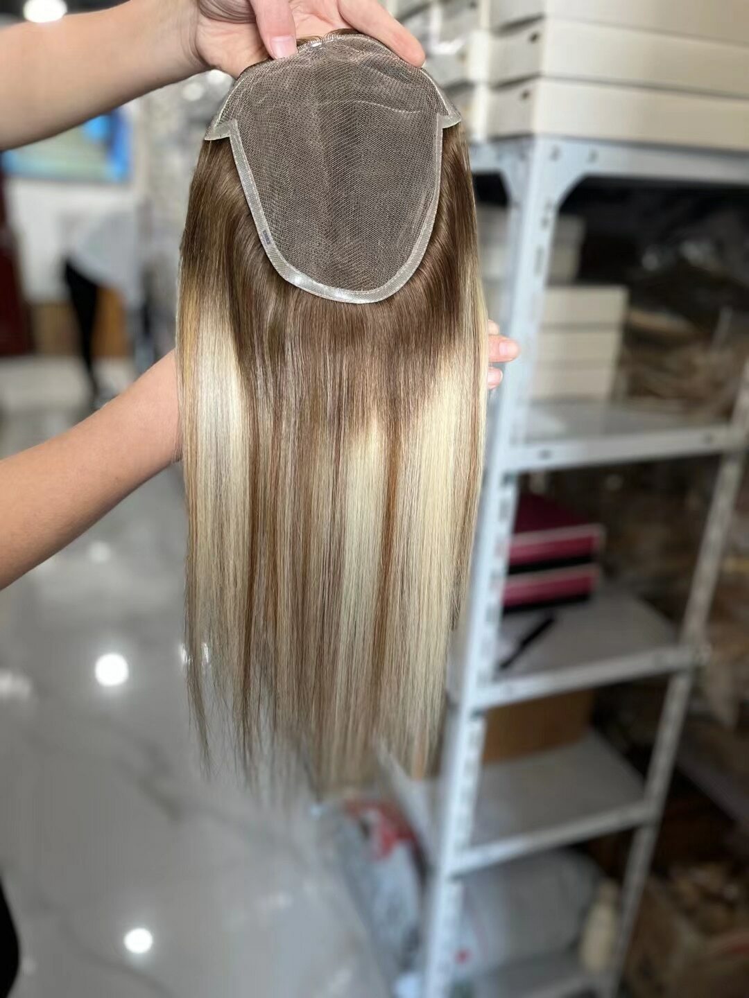 Hstonir European Remy Hair Toppers For Women Human Hair Pads Toupee Gate Prosthe