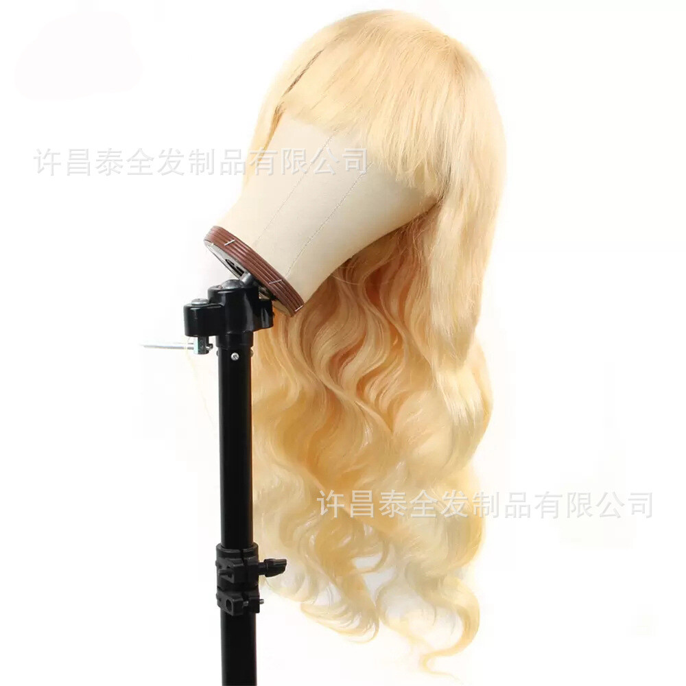 Straight 613 Blonde Wig With Bangs 100% Human Hair Wig for Women Machine Made