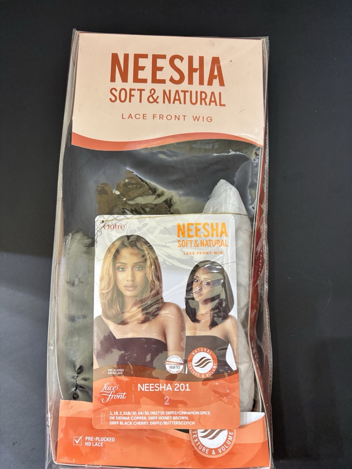 NEESHA Soft & natural Lace Front Wig. Natural Texture & Volume. Black 1B Only