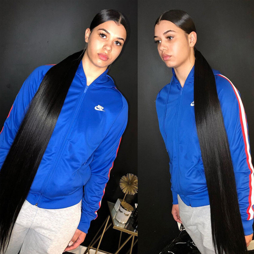 28in 30in 32in 34in 36in 38Inches Natural Black Human Hair Bundles Straight Hair