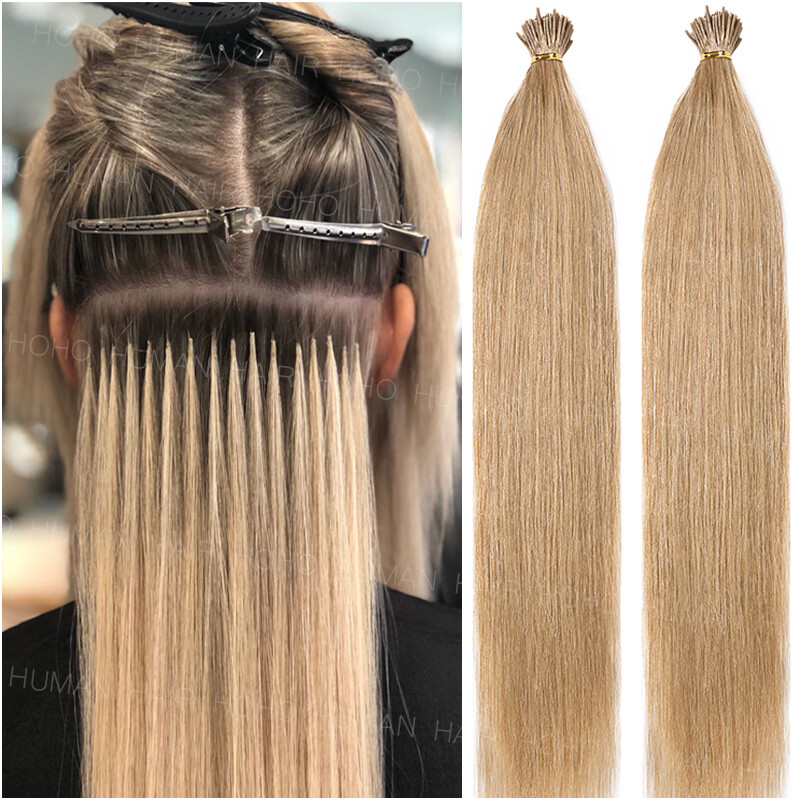 300 Sticks I TIP Pre Bonded Real Remy Human Hair Extensions Micro Loop Ring Long