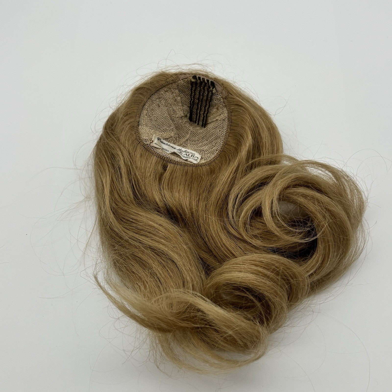 Vintage Alba 100% Human Hair Chignon Hairpiece Blonde Made In Italy Box