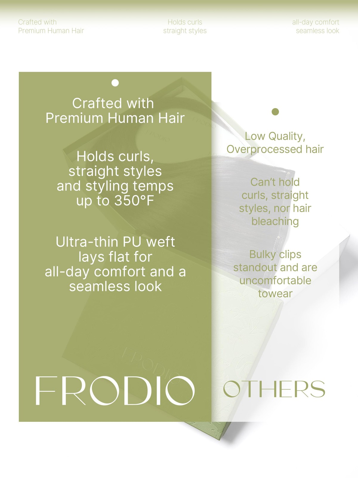 Frodio Clip Ins Hair Extensions Black Remy Real Human Hair Pu Seamless Long